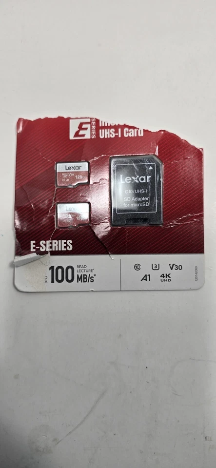 Lexar 128GB Micro SD Card Micro SDXC UHS-I Flash Memory Card w/ Adapter - Image 1 of 2