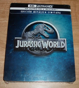 JURASSIC WORLD 4K UHD+BLU-RAY NUEVO PRECINTADO STEELBOOK ACCION AVENTURAS A-B-C - Imagen 1 de 5
