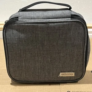 NWOT Nicogena Gray Double Layer Nail Polish Holder Organizer Manicure Set Case - Picture 1 of 15