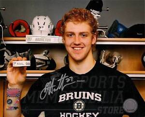 Dougie Hamilton Boston Bruins Signed Autographed 1st NHL Goal Locker Room 8x10