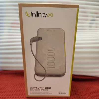 InfinityLAB INSTANTGO 10000 Wireless PD Ultra-Fast Charging Power Bank 30W white - Image 1 of 4