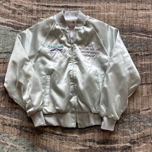 Vintage 1987 National Western Hunter-Jumper Plum Creek Hollow Satin Jacket Sz M - Picture 1 of 7