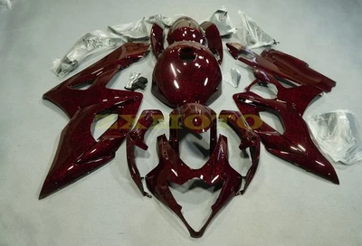 Carenado de fibra de carbono forjado rojo + cubierta de tanque para Suzuki GSXR1000 2005-2006 kit Foto 1 de 4