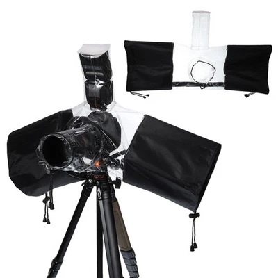 Camera Rain Cover, 2Pcs Waterproof Camera Sleeve Protector, Clear Foto 1 de 4