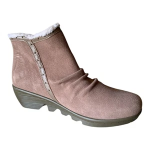 Botín Skechers Sherpa Forrado Talla 11 Para Mujer Marrón Champiñón Tachonado Comodidad - Imagen 1 de 16