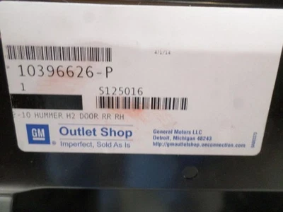 (SOLO RECOGIDA LOCAL) Puerta trasera derecha pasajero se adapta 03-09 HUMMER H2 547812 Foto 1 de 3
