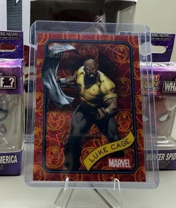 2025 Marvel Topps Chrome LUKE CAGE Iron-Man Refractor /100 #111 SP - Picture 1 of 2