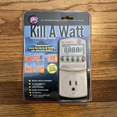 P3 International Kill-A-Watt Electricity Usage Monitor #P4400, NEW Sealed - Image 1 of 3