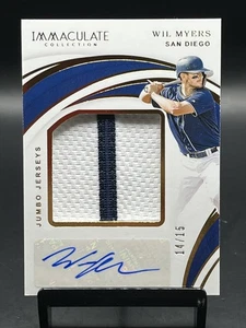 Camisetas jumbo Panini Immaculate Wil Myers 2019 #JJ-WM automáticas/15 - Imagen 1 de 2