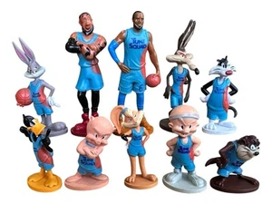 10 Space Jam Looney Tunes Tune Squad Figura Juguetes Wiley Bugs Taz Sylvester Lola - Imagen 1 de 5