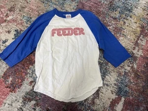 RARE VINTAGE FEEDER ECHO PARK MERCH BASEBALL STYLE Y2K TOP 3/4 SLEEVE MEDIUM - Picture 1 of 10