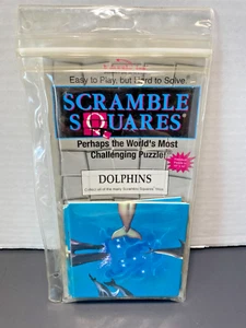 Scramble Squares Dolphins 9 Piece Puzzle B. Dazzle Vintage 1995 Sea Life - Picture 1 of 2