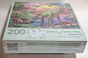 Bits and Pieces 200 piece puzzle never opened dinosaur lovers kids easy puzzle - Picture 1 of 4