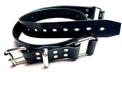 32mm Ancho Cuero CINTURÓN HOBBLE Sujeción Cintura Muñeca Tobillo Cuello RATAS BUM Foto 1 de 4