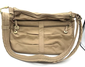 Travelon Beige Adjust Strap Crossbody Collection Bag Purse - Picture 1 of 18