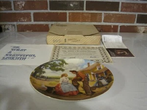 KNOWLES LIMITED "OH, WHAT A BEAUTIFUL MORNING" BY MORT KUNSTLER COLLECTOR PLATE - Picture 1 of 12