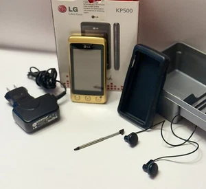 LG KP500 "Free Touch" "Genuine Gold" Smartphone EXTREMELY RARE-BRAND NEW. Works! - Picture 1 of 13