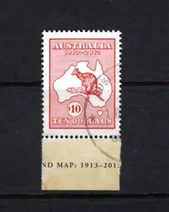 Estampilla del centenario de canguro y mapa de Australia 2013 buena a fina usada - Imagen 1 de 1