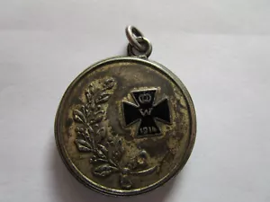 Patriotischer Schmuck, Kettenanhänger mit Eisernes Kreuz 1914,Silber 800 - Bild 1 von 5