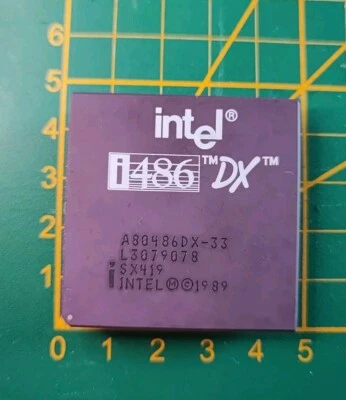 Intel 486 DX 33 MHz Prozessor CPU SX419 - Bild 1 von 2