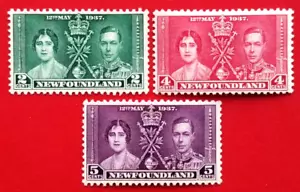 Canada Newfoundland #230-232 Coronation - Omnibus Issue MH - Picture 1 of 1