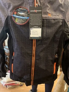 NWT Boys ZeroXposur Zero X Posur Snow Rain Coat Jacket. Black/Grey/orange  10/12 - Picture 1 of 9