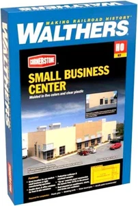 HO Scale Walthers Cornerstone 933-4132 Small Business Center Building Kit - Picture 1 of 1