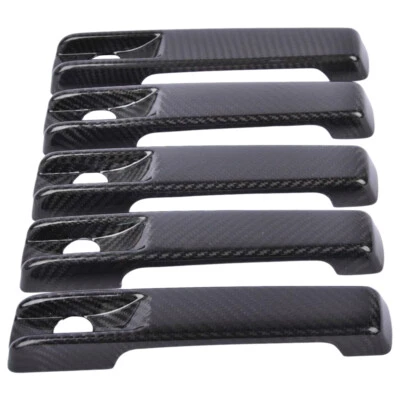 Cubierta de manija de puerta de fibra de carbono para Mercedes Benz G W463 G500 G55 G63 2004-2021 Foto 1 de 4