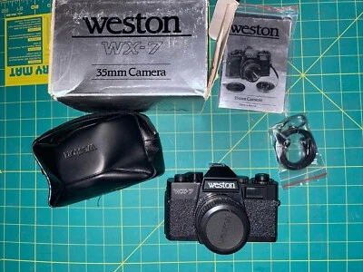 Weston WX-7 35mm Film Camera 50mm 1:6.3 Lens Made In Taiwan Mid 1980s - Image 1 of 4