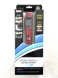 Vupoint Solutions Magic Wand IV Portable Scanner ST470R Color LCD Panel Red - Picture 1 of 8