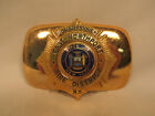 Vintage EAST NORTHPORT NY New York Fire Department Commissioner Belt Buckle NYFD