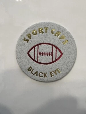 Vntg POG 1990s Sport Caps Black Eye Football Milk Bottle HTF RARE Game Toy P10 - Image 1 of 2
