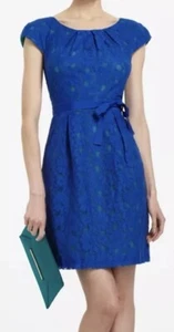 NWT BCBG MaxAzria Blue Lace & Green Knee-Length Rory Cocktail Dress, Size 0 - Picture 1 of 12