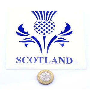 Scottish Thistle Sticker 100mm Car Vinyl Rally Window Laptop Decals - Picture 1 of 2