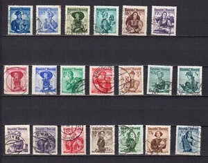 Österreich 1948-52 Trachten 20 Marken gestempelt /TE5202c - Bild 1 von 1