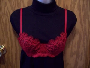 Victoria's Secret Dream Angels push-up senza imbottitura 34C/D75 pizzo trasparente - Foto 1 di 5