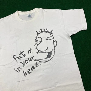 Vintage Mr Pibb Shirt Herren XL weiß Put It In Your Head Soda Pop Promo 90s Tee - Bild 1 von 13