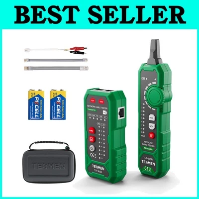 Probador de cable de red para Ethernet y teléfono - verde Foto 1 de 4