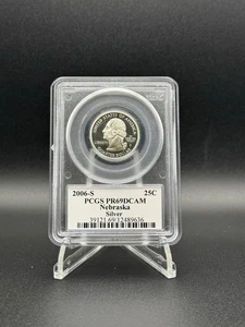 2006 S Estados Unidos *Silver Statehood Quarter NEBRASKA PCGS PR69DCAM - Imagen 1 de 4