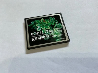 1pcs 8gb Kingston  Compactflash memory card for DSLR CF NIKON CANON cameras - Image 1 of 2
