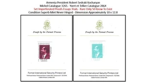 Liberia 1999 Armenia President Robert Sedraki Kocharyan - Rare Proof MNH - Picture 1 of 3