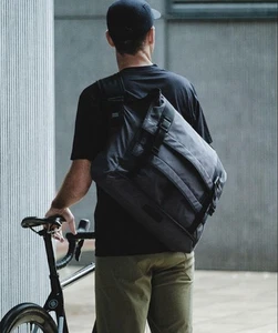 Mission Workshop Messenger Bag Black Waterproof Large Capacity Used - Picture 1 of 11