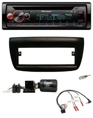 Pioneer Lenkrad DAB CD Bluetooth USB Autoradio für Fiat Doblo 2012-2015 schwarz - Bild 1 von 4