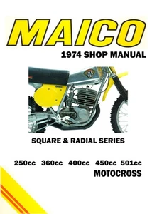 Maico Square Barrel & Radial Engine Manual AHRMA VMX Vintage Motocross MX AMA - Bild 1 von 7