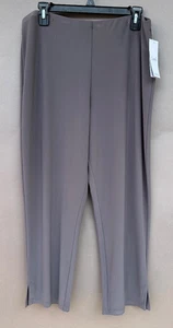 Sympli schmale Hose kurz kurz kurz pilzbraun Größe 14 25" Schrittlänge Seitenschlitz NEU - Bild 1 von 11