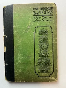 📗1930 One Hundred Best Poems for Boys & Girls Marjorie Barrows Antique Book!👍 - Bild 1 von 9