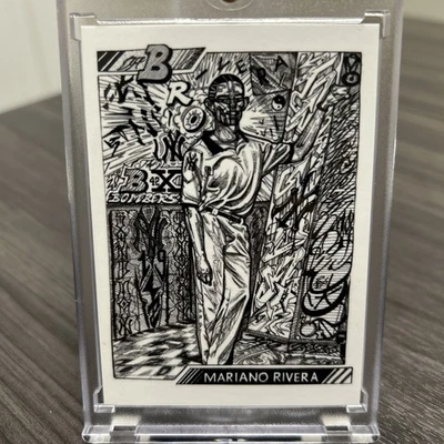 Mariano Rivera Hof Encased 2020 Topps Project #91 RC RP 1992 Bowman #302 Yankees Foto 1 de 4