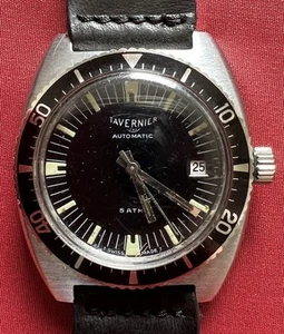 Armbanduhr Tavernier Diver Vintage Jahre 60 Automatisch Eta 2452 -lok NOS - Imagen 1 de 9