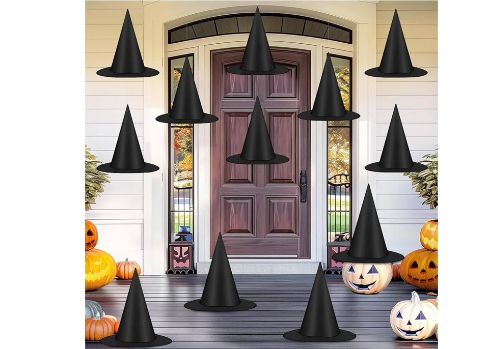 Sombreros de bruja colgantes de Halloween y accesorios de disfraz, 328 pies cable de nailon mago Foto 1 de 3