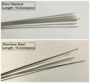 Zahnärztliche kieferorthopädische flache Zungendrähte Twist Drähte Edelstahl Titan - Bild 1 von 8